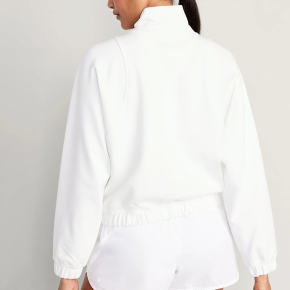 NWT OLD NAVY Dynamic Fleece Oversized 1/2-Zip SweatshirMagnolia X-LARGE - Picture 2 of 5